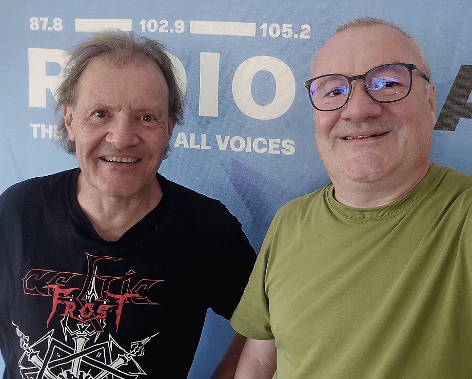 Lex and Pascal in the Radio ARA studio